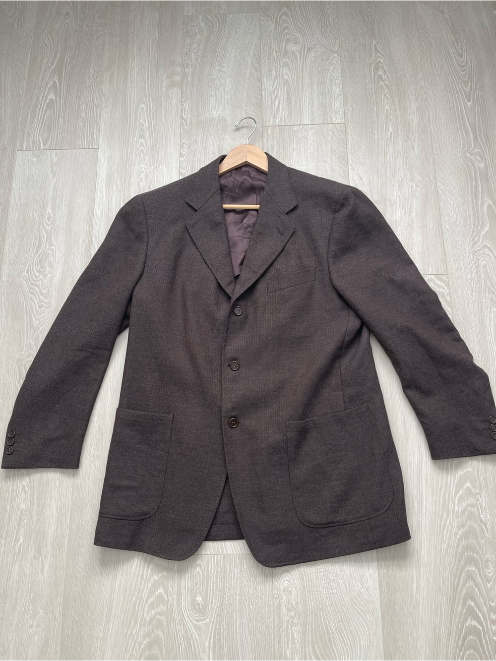Canali Brown 3-Button Wool Blazer Sport Coat Made in Italy Men’s Large 52